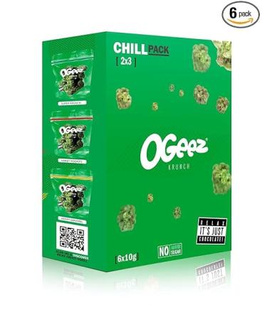Buy 9 x Ogeez Krunch Crispy Chocolate - 3 Varieties | Relax It's Just Chocolate | Heartforcards Shipping Protection - International Shipping Available - Buy Online on GoSupps.com