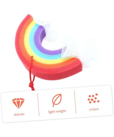 3pcs Rainbow Bathing Balls | Colorful Body Scrubber Sponges for a Luxurious Bath Experience | Bubble Forming Bath Wipe & Skin Care - Buy Online on GoSupps.com