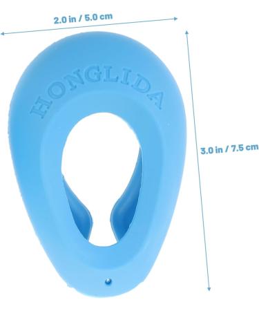 MAGICLULU 2 Pairs Ear Covers for Showering Shower Ear Cap Ear Covers for Hair Dryer Silicone Hair Dye Hair Coloring Ear Cover Ear Protectors Water Plaster Make up Men and Women 7.5x5cm Blue - Buy Online on GoSupps.com
