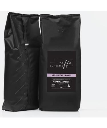 Caffe Suprema Grande Arabica Coffee Beans 1kg Medium/Dark Roast Coffee Beans