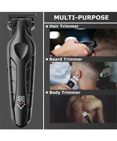 Professional Hair Clippers for Men - Cordless Rechargeable Beard Trimmer with LED Display - Zero Gapped Barber Clippers for Precision Grooming - Buy Online on GoSupps.com