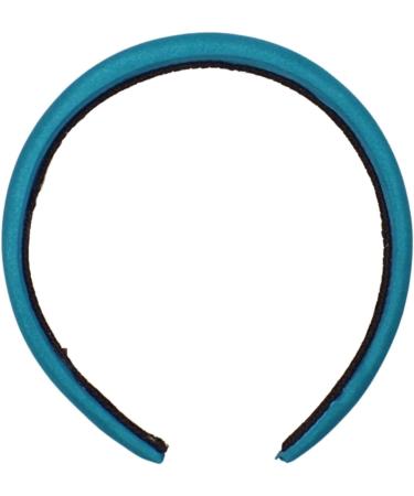Topkids Accessories 2.5cm Padded Satin Alice band Kids Hair Accessories Headbands for Girls Hair Accessories for Girls Satin Headband Hairbands Women (Aqua Blue - Bright) - Buy Online on GoSupps.com