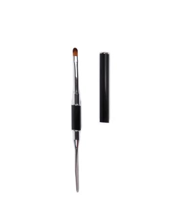 KM-Nails Gel Brush for Fullcover Gel Polyacryl Gel etc. with Spatula 2in1 Cat's Tongue