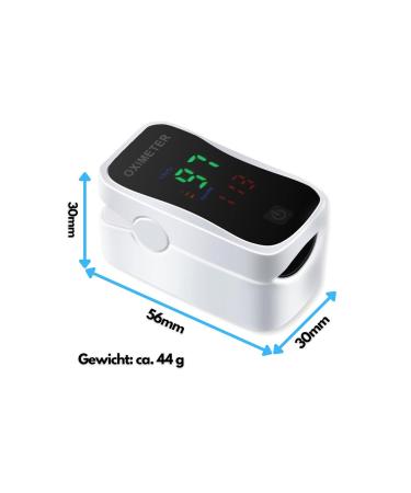 Pulsoximeter - Accurate Blood Oxygen Meter | OLED Finger Oximeter | SPO2 Pulse Measuring Device for Home Use - Buy Online on GoSupps.com