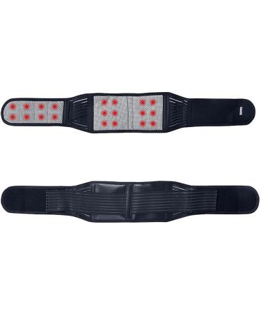 Magnetic Back Support Belt with 20 Tourmaline Magnets - Pain Relief & Self-Warming Lumbar Support for Lower Back - SC M Black - Buy Online on GoSupps.com