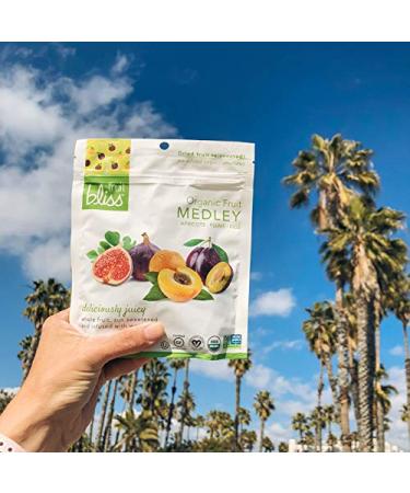 Fruit Bliss Organic Dried Fruit Mix - Apricots, Plums & Figs | Gluten-Free Vegan Snacks (5oz Pack) - Buy Online on GoSupps.com