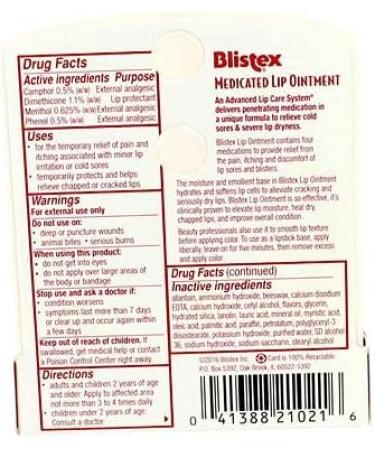 Blistex Lip Medicated Ointment - Pack of 3 | Soothes and protects lips - Buy Online on GoSupps.com