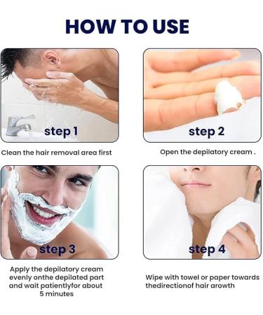 cr mes d' pilation permanentes pour homme P te pilatoire pour visage Mousse d' pilation pour homme Cr me pilatoire Men Hair Removal Cream Permanent Hair Removal Cream (1) - Buy Online on GoSupps.com