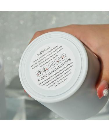 Scented Candles Gifts for Women | Non-Toxic Amber Candle with Crystals & Wooden Wick | Aromatherapy Stress Relief | 50hr Burn Time - Buy Online on GoSupps.com