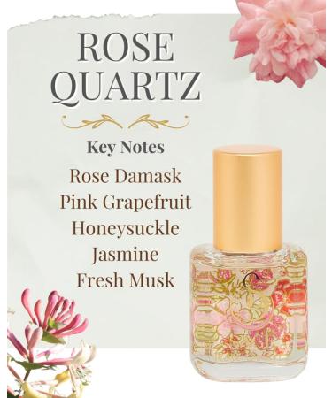 Rose Quartz Organic Perfume Oil Extract Roll-On by Sage- 1/4 oz Vegan & Cruelty-Free Floral Scent Rose Damask Honeysuckle Jasmine Rose Quartz 1/4 Oz Extract Roll-On - Buy Online on GoSupps.com