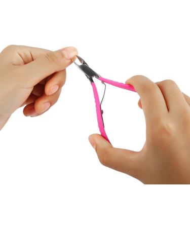 Stainless Steel Cuticle Nipper & Pusher Set - Sharp Clippers & Scissors | Portable & Durable - Buy Online on GoSupps.com