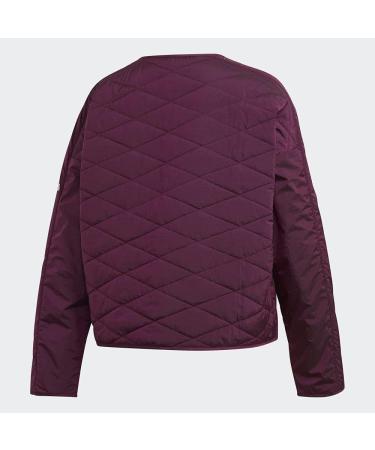 adidas Women's Z.N.E. Padded Jacket Small - Power Berry | Lightweight & Stylish - Buy Online on GoSupps.com