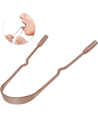 Qarido ZungenSchaber | Stainless Steel Tongue Scraper for Healthy Oral Hygiene | U-Shaped Design to Reduce Bad Breath | Antique Copper Cleaning Bag Included - Buy Online on GoSupps.com