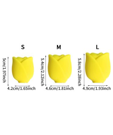 Buy Silicone Makeup Brush Covers - Travel-Friendly Dustproof Organizers in Yellow | Reusable & Compatible with Most Brushes - Buy Online on GoSupps.com