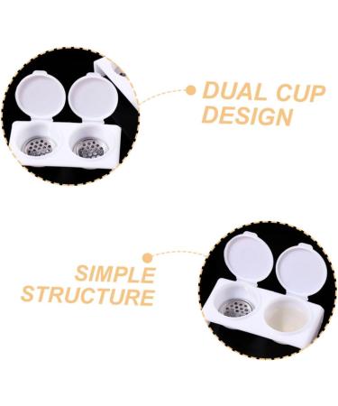 FRCOLOR Nail Art Brush Cup Acrylic Liquid Holder Soaking Bowl for Acrylic Nails Monomer Bowl with Lid Nail Dappen Dish Monomer Holder Stainless Steel Manicure Pen Washing - Buy Online on GoSupps.com