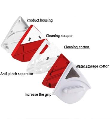 Double-Sided Magnetic Window Cleaner Wiper Brush Useful Glass Surface Cleaning Tool - Buy Online on GoSupps.com