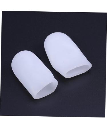 Garneck 2 PC Silicone Thumb Protector & Finger Tips Cover - White Finger Guards & Extended Toe Sleeve for Ultimate Comfort - Buy Online on GoSupps.com