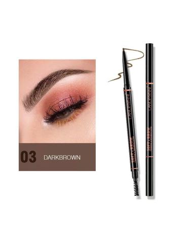 Precision waterproof eyebrow pencil double-head automatic professional makeup eyebrow thin pointed eyebrow 4 colors (003)