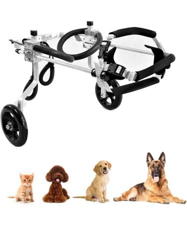 Dog Wheelchair for Back Legs Adjustable Dog Wheelchair for Paralyzed Back Legs Hind Leg Rehabilitation for Disabled Pet Assistive Device for Large Dogs Small Doggy Kitty Cat Rabbit Bunny(XXS-02)