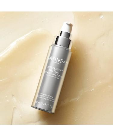 Gatineau - Age Benefit Melting Cleansing Elixir (100ml) Hydrating Face Cleanser for Dry Skin with Natural Retinol Alternative (100ml with cleansing cloth) - Buy Online on GoSupps.com