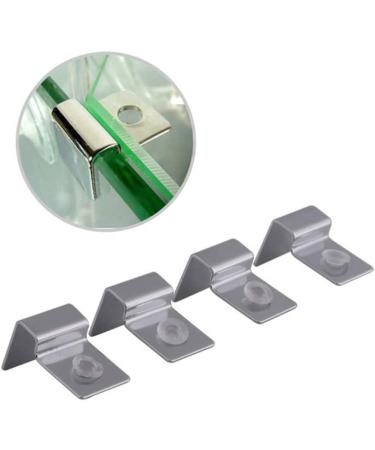 POPETPOP Stainless Steel Aquarium Glass Cover Lid Bracket - 4PCs Non-Slip Support Holder for Fish Tank Glass, Durable (10mm) - Buy Online on GoSupps.com