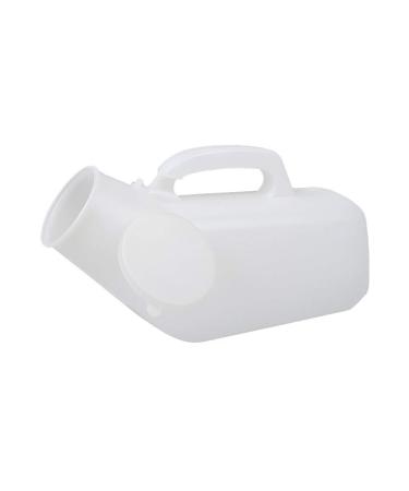 Men Urinal Male Urinal Long Neck Incontinence Pee Clear Plastic 1200 Ml Spill Proof Device Portable Urinal Snap-On Lid Convenient and Practical Urinal