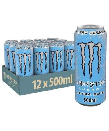 Monster Energy Ultra 12 x 500ml Blue