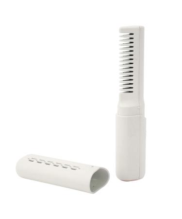 Mini Hair Straightener Rechargeable Mini Hair Straightener 2000mAh 3 Adjustable Temperature Anti Scald for Travel (Khaki)