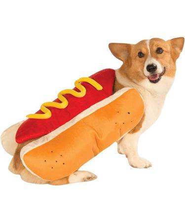 Funny Halloween Costume for Dogs & Cats - Hot Dog Outfit for Golden Retrievers Corgis & Mops | Size S to M | Perfect Christmas Party Costume - Buy Online on GoSupps.com