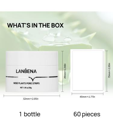 LANBENA Blackhead Remover Face Peel Off Mask 1.05 oz - Pore Strip for Nose & Face Blackheads - Buy Online on GoSupps.com