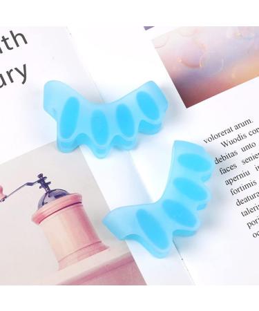 Silicone Toe Spreader & Separator - 2 Pieces for Pedicure & Hallux Valgus Relief - Unisex Blue Foot Correction Tool - Buy Online on GoSupps.com