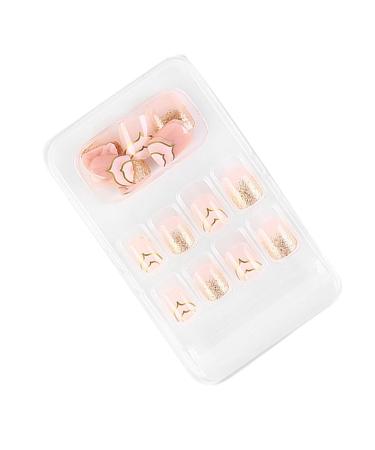 dijiusidy False Nail Fashionable Various Shapes Fingernail Full Coverage Strong Viscosity Adjustable Paster for Manicure Art 9 F741 9 1 count (Pack of 1)