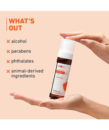 Plum 1.5% Vitamin C Toner with Mandarin - Glow & Even Skin Tone | Fragrance-Free Vegan 100ml - Buy Online on GoSupps.com