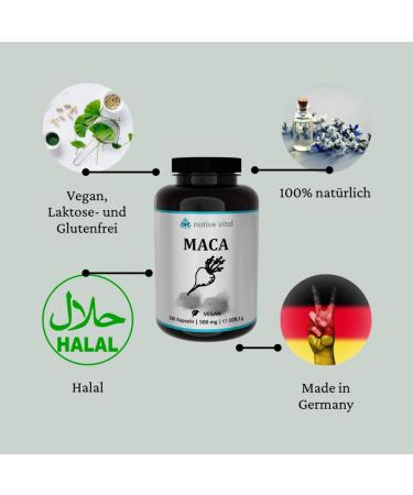 Buy MACA BLACK - 25:1 12 500mg MACA Powder - 180 Vegan Capsules - German Quality & Lab Tested - International Shipping Available - Buy Online on GoSupps.com