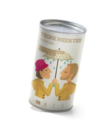 TRINK MEER TEE Trink Meer Tee REIZKLIMA - Organic Herbal Tea | Highly Aromatic | Organic tea with a touch of sea salt ginger and other herbs and spices | Loose leaf tea in a pretty tea tin | Tea Gift | 90g
