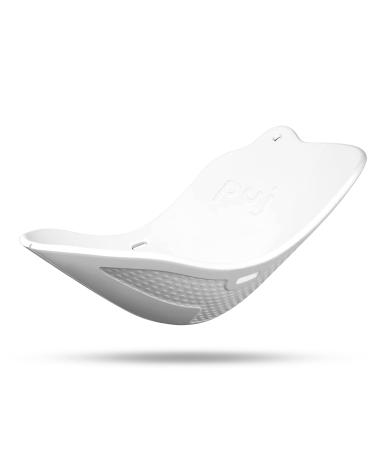Puj  Puj Flyte Compact Infant Bathtub, Baby Bathtub for Newborns and Infants, Stylish Baby Bath Essentials for Home and Travel, 23.5 x 10.51 x 1.5 inches, White