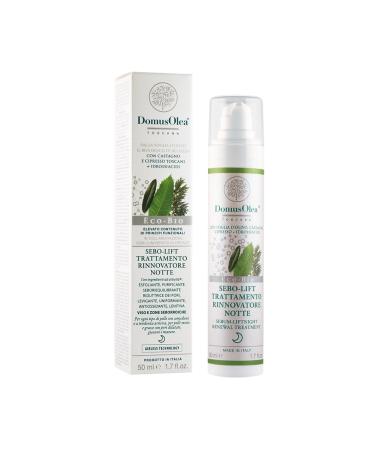 Domus Olea Toscana SEBO-LIFT NIGHT RENEWING TREATMENT For oily combination or blemished skin With AHA azelaic acid salicylic acid 50 ml ECO-BIO Domus Olea Toscana
