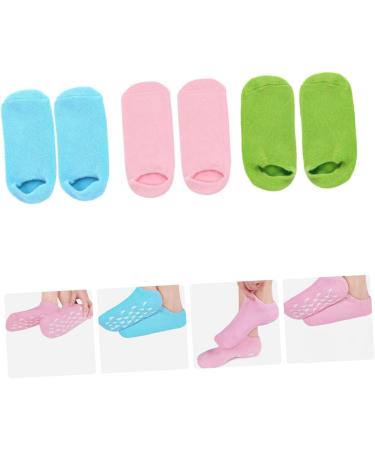 NUSITOU 3 Pairs Foot Moisturizing Socks Moisturizing Socks for Foot Care Moisturizing Foot Masks Cracked Heel Socks Beauty Salon Foot Caring Socks Foot Essential Oil Care Products - Buy Online on GoSupps.com