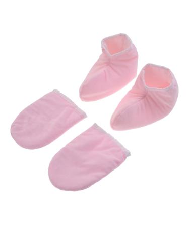 minkissy 2 Pairs Heated Glives Paraffin Bath Mitts Dry Hands Gloves Thermal Heated Mitt Beauty Gloves Paraffin Wax Gloves Paraffin Foot Cover Paraffin Wax for Hands Heater Mittens