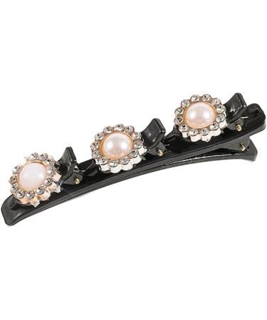 hgnxa Hair Clips Boutique Hair Clips Pearls Decorations for Braided Hairstyle Styling Sectioning Delicate Pearls Camellia black - Buy Online on GoSupps.com