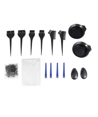 Angoily 1 Set Dye Mixing Bowl Hair Dyeing Kit Highlight Hair Brush Tool Hair Dyeing Brush Hair Tint Bowl Balayage Brush Disposable Barber Apron Hair Dye Bowl Household