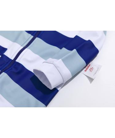 BONVERANO Baby Boys Swimsuit - UPF 50+ Full Zip One Piece Toddler Bathing Suit 3-6 Months - Stripe - Buy Online on GoSupps.com