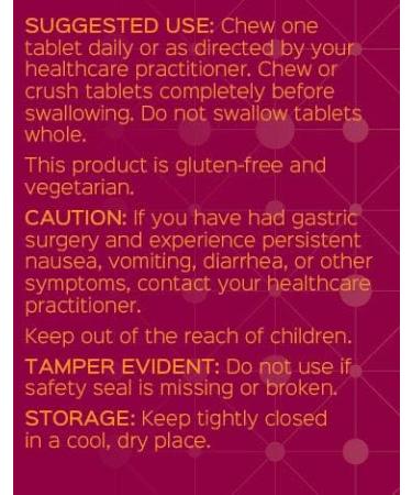 Bariatric Advantage Chewable Iron 60 mg with Vitamin C - Lemon Lime 90 Count - Buy Online on GoSupps.com