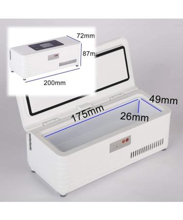 15H Drug Refrigerator and Insulin Cooler for Diabetics Smart Temperature Control 2-8 C Portable Mini Medicine Fridge Suitable for Travel Interferon Drug Storage - Buy Online on GoSupps.com