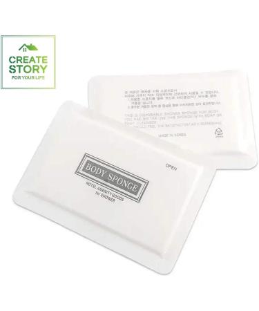 Travel Disposable Body Bath Wash Sponges - 10 Pack - Cleanse, Soothe, and Scrub Skin - Bathing Accessories - Buy Online on GoSupps.com
