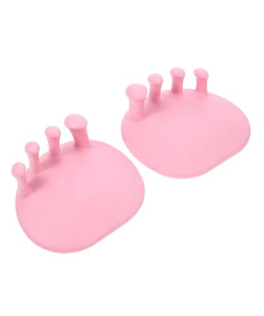 Healifty 4 Pairs Toe Splitter Nail Protector Thumb Protector Nail Polish Gel Foot Finger Separator Foot Toe Adjuster Foot Valgus Protector TPR Pink Toe Stretchers Toe Separators Pinkx4pcs 11X10X6CMx4pcs