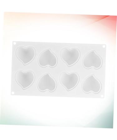 DECHOUS 3D Silicone Heart Mold Candy Making Molds Cake Mold Trays Silicone Cake Mold Silicone Soap Molds Heart Fondant Mold Candle Molds Cake Baking Moulds Chocolate Fudge White 29.5*3.5*17cm White - Buy Online on GoSupps.com