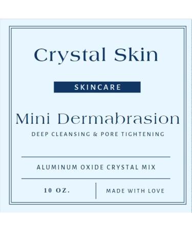 10 OZ Crystal Skin Facial Scrub Crystals - Natural Exfoliator for Wrinkles Acne & Smooth Skin | Microdermabrasion at Home - Buy Online on GoSupps.com