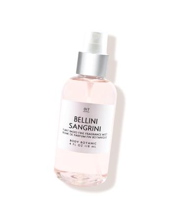 Bellini Sangrini Fine Fragrance Mist 4 Fl Oz 118 mL - an Irresistible Blend of Fresh-Picked Peaches Valencia Orange Bergamot Raspberry Apple Peel and Prosecco