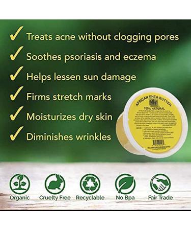 8oz. Raw Unrefined African Shea Butter from Ghana - Pure Ivory Shea Butter - Buy Online on GoSupps.com